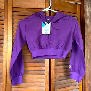 Brand newGirls small crop hooded top